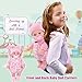 DOTVOSY 12 Baby Doll Set with Clothes and Baby Carrier for Dolls Reborn Baby Doll Accessories Include Feeding Bottles Nipple Toy Stuffs for Kids Age 3 - Image 4
