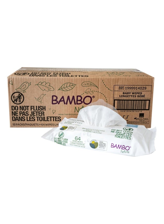 Bambo Nature USDA Certified Biobased Baby Wipes 768 Count - Image 3
