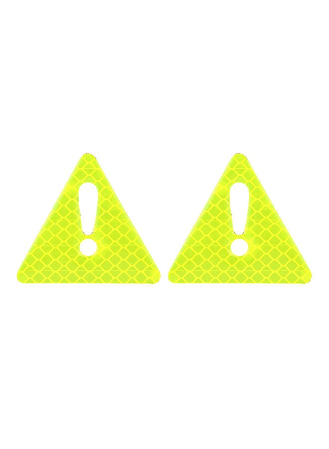 NIBEMINENT 2-Piece Car-Styling Triangle Carbon Fiber Warning Sticker