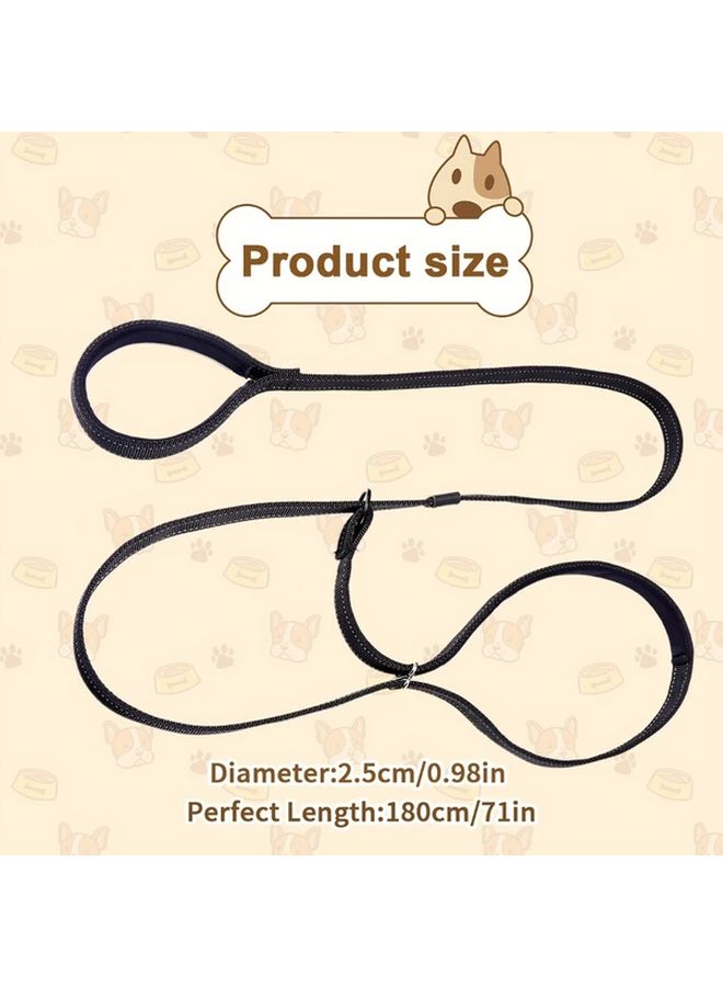 Cover Large Breed Dog Slip Lead Training Leash Red One Size No Pull Elastic Spandecore Hiking Running - Image 3
