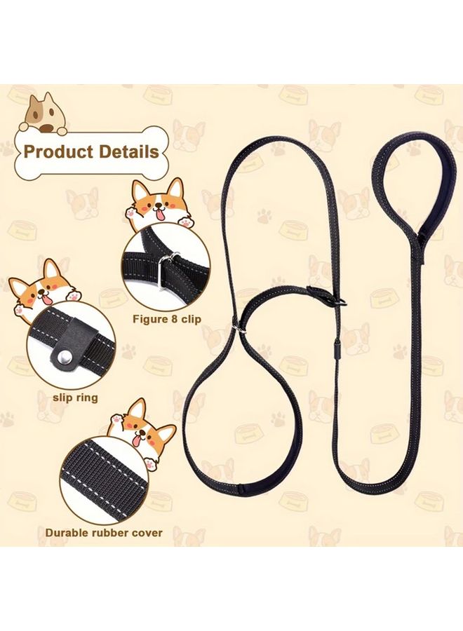 Cover Large Breed Dog Slip Lead Training Leash Red One Size No Pull Elastic Spandecore Hiking Running - Image 5
