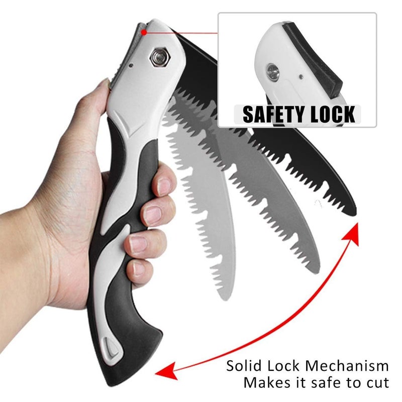 VENEKETY Pruning Saw for Wood Cutting Razor Tooth Saw with NonSlip Handle for Cutting Wood Camping Trimming Tree Limbs Branches - Image 2