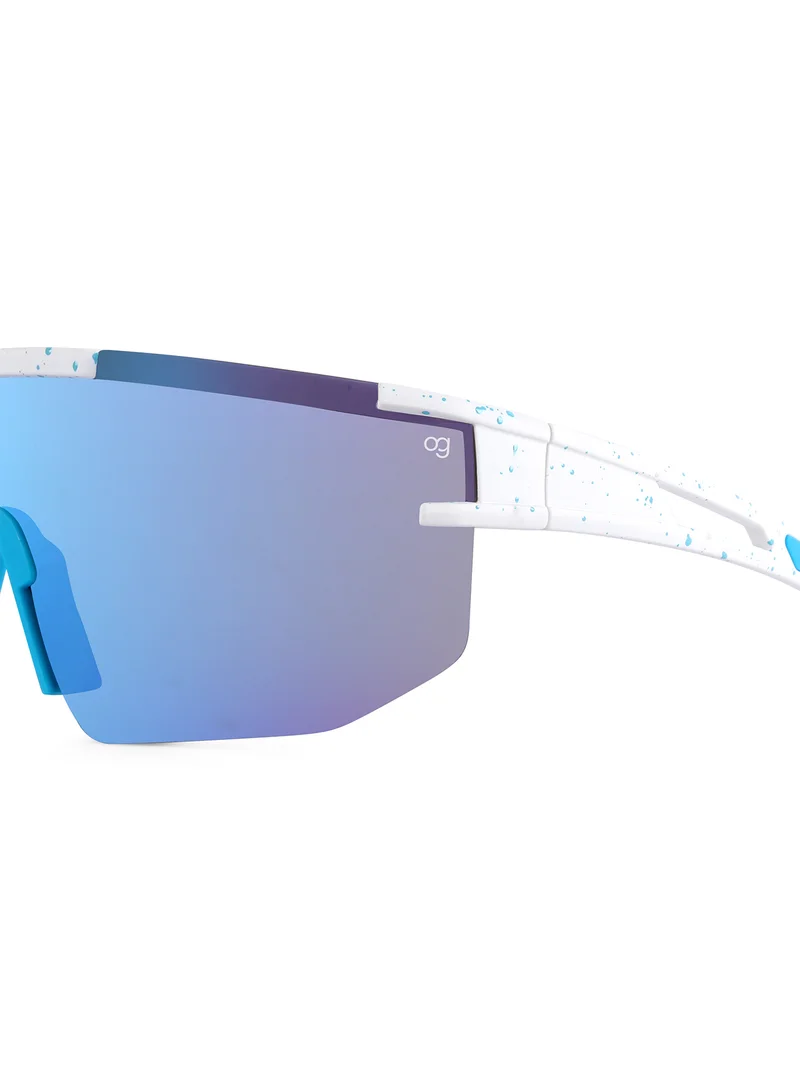 ووجلز Unisex Uv-Protected White Sports Sunglasses