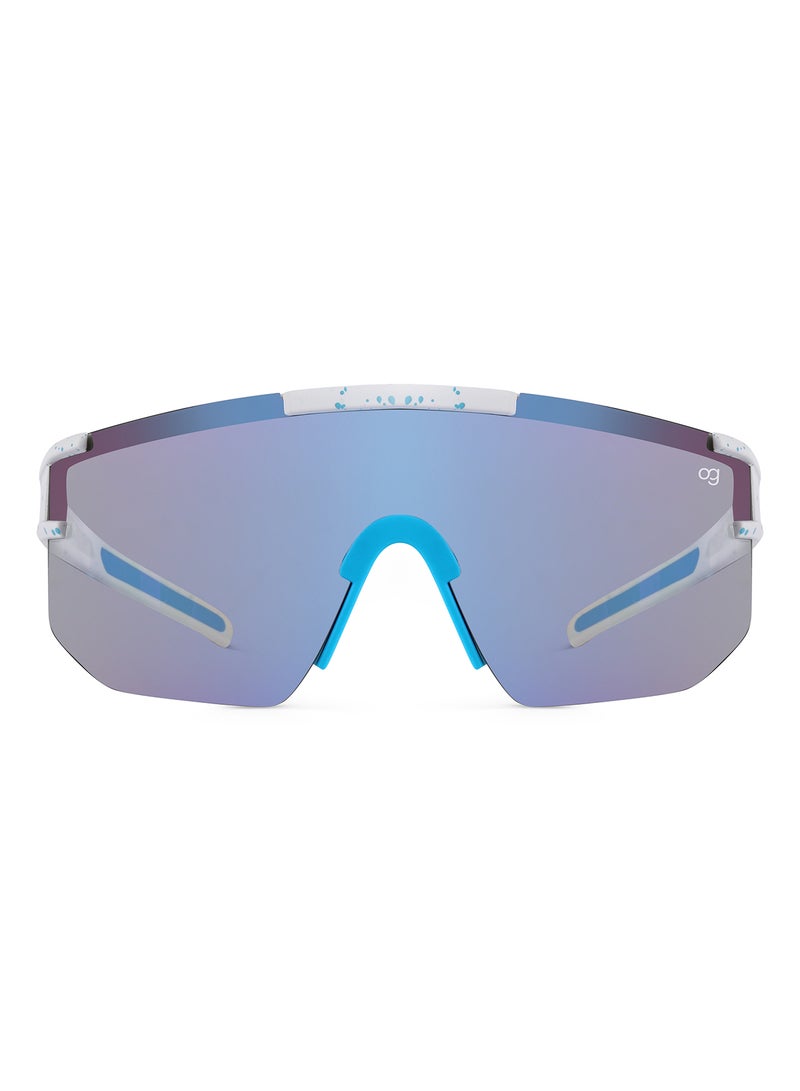 Woggles Unisex Uv-Protected White Sports Sunglasses - Image 3