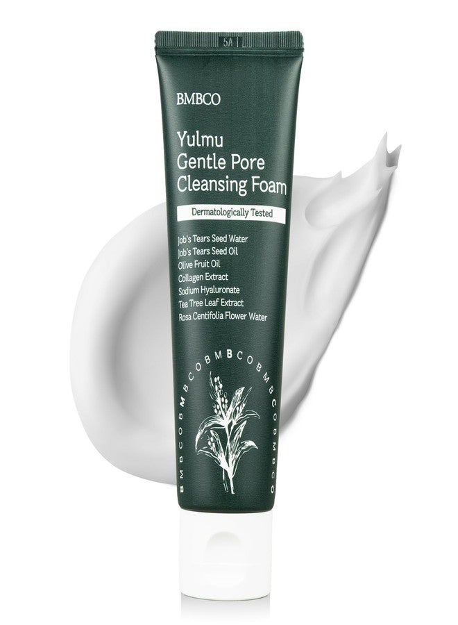 BMBCO Gentle Pore Cleansing Foam for Sensitive Skin - Yulmu Vegan Face Wash with Natural Surfactants & Hydrating Formula, 120g - Image 1