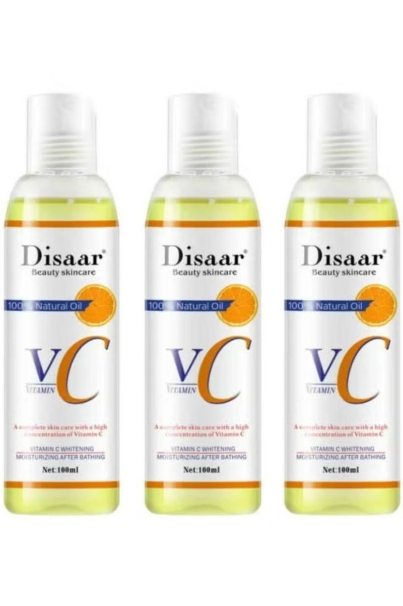 Disaar vitamin c brightening face and body oil 100ml 3 Pcs
