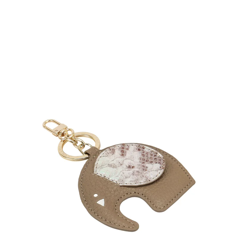 Da Milano Wax Snake Leather Bag Hanging - Greyish Taupe