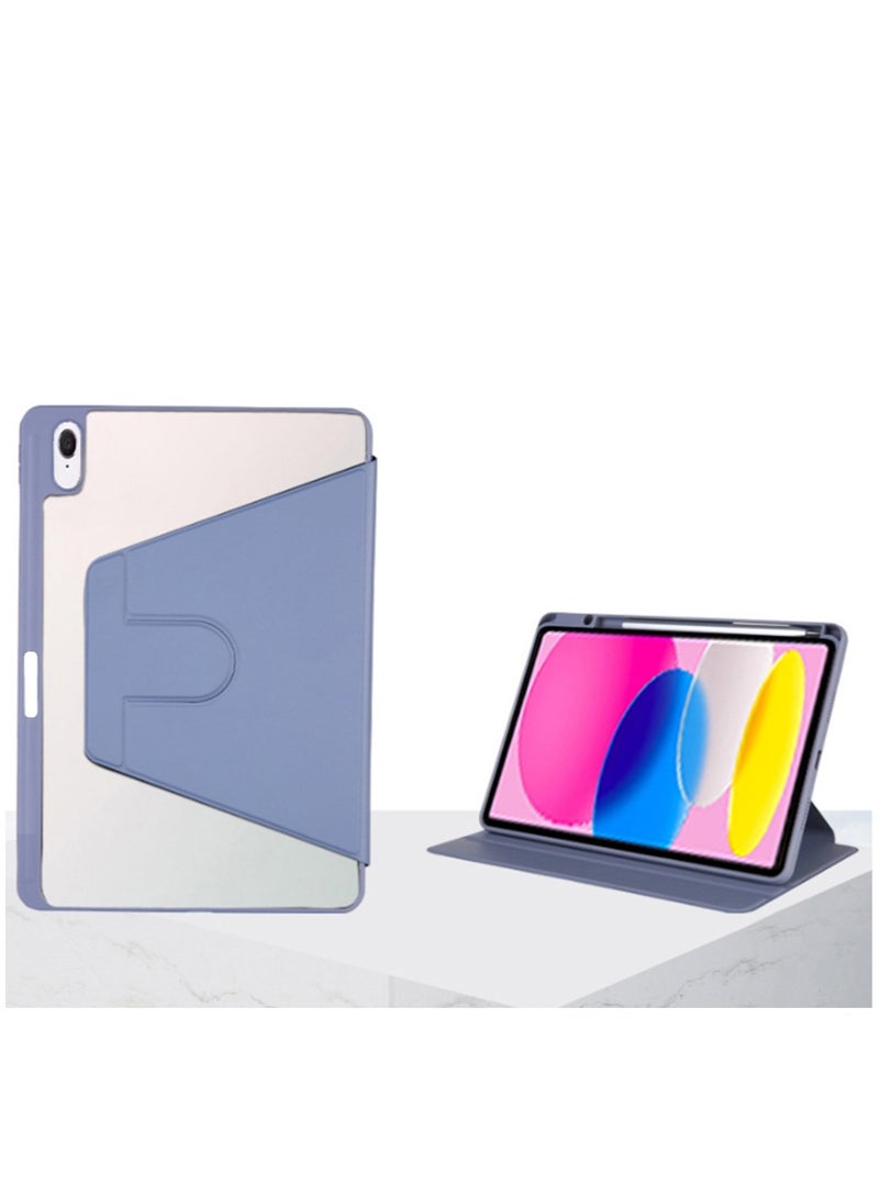 لـ iPad 2025 (11th) 11 بوصة / 2022 (10th) 10.9 بوصة غطاء القضية ، القضية الوقائية للجهاز اللوحي ، تصميم الدوار 360 درجة من الاكريليك ، الاستيقاظ / النوم التلقائي - Image 1