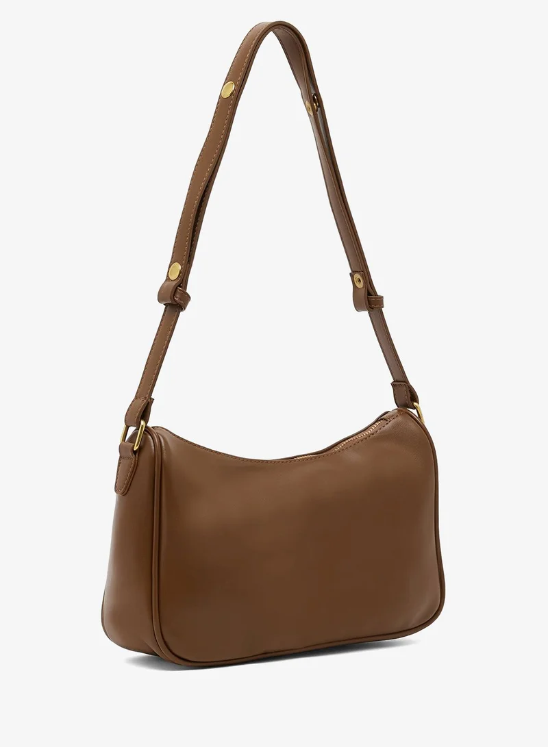 Ginger Brown classic PU shoulder bag for Women | Best Price UAE