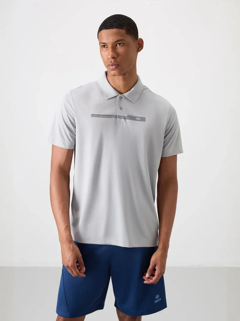 تومي لايف TOMMY Men's Polo Collar Button T-Shirt