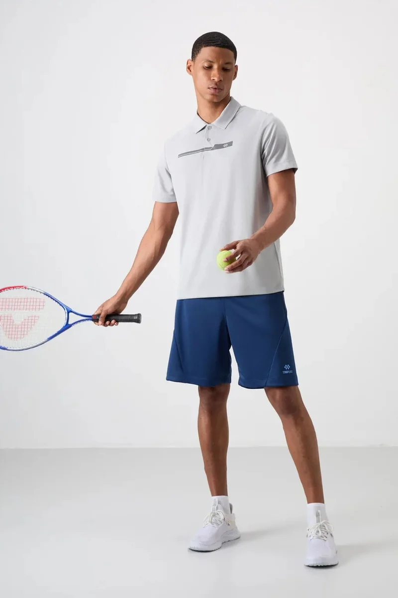 تومي لايف TOMMY Men's Polo Collar Button T-Shirt