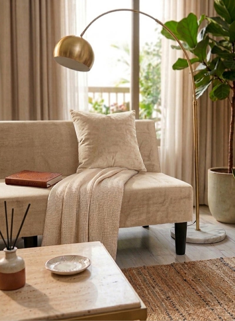 BACK COMFORT Nova Sofa Bed | Multi-Functional 2-in-1 Modern Design A stylish sofa that transforms seamlessly into a bed, offering a smart space-saving solution. Ideal for the living room, office, or bedroom, with a foldable design for added convenience -Beige - Image 2