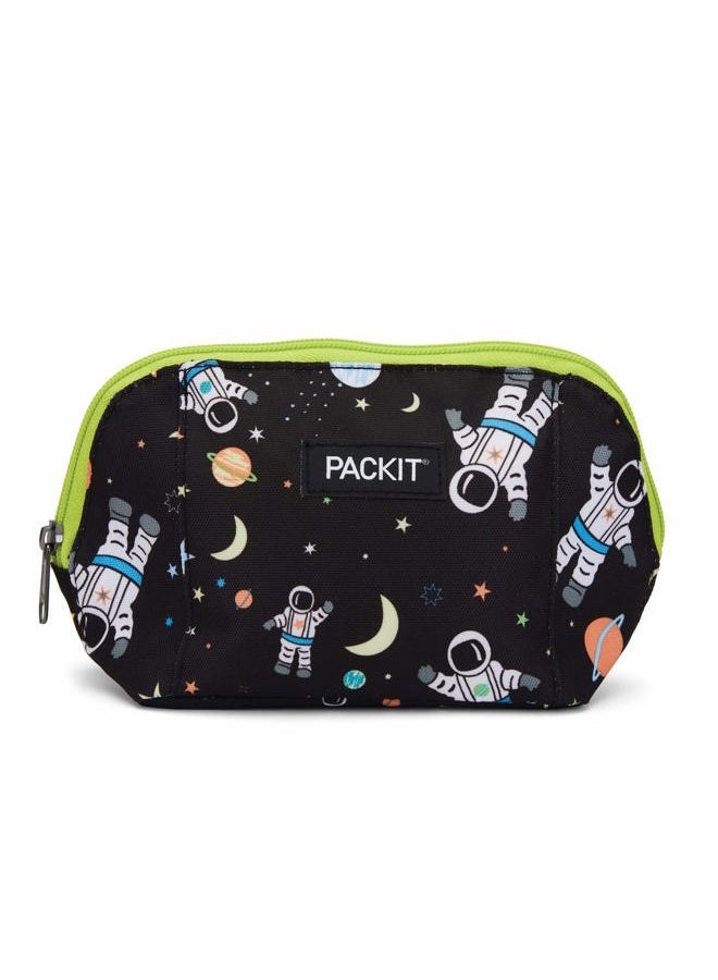 PACKIT Freezable Snack Bag, Spaceman, Built with EcoFreeze Technology, Foldable, Reusable, Zip Closure Locks in Cool Dry Air, and Fresh Snacks On the Go - Image 1