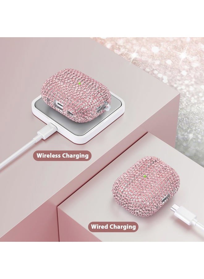 VISOOM Case for Apple Airpods Pro 3 Case Cover 2025, VISOOM Bling Jewerly Airpods iPods Pro3 Cases Cute Glitter Diamond Airpod iPod Pro3 Cases Rhinestone AirPods iPods Pro 3rd Gen Cas with Keychain for Women - Image 5