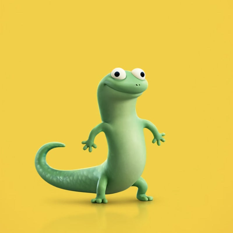 LizardTom Cartoon Plush Lizard Toy - Image 1
