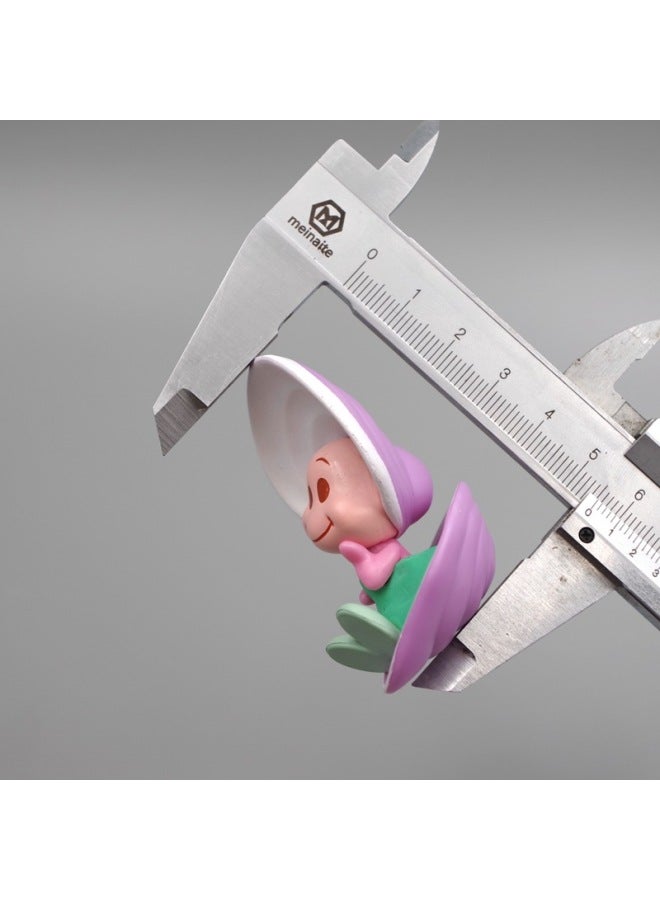 ألعاب دمى من المينا/البلاستيك للفتيات بتصميمات كرتونية لطيفة وأنماط مختلفة متاحة مناسبة لمجموعة اللعب - اللون: مجموعة من ثلاثة محار للأطفال - Image 3