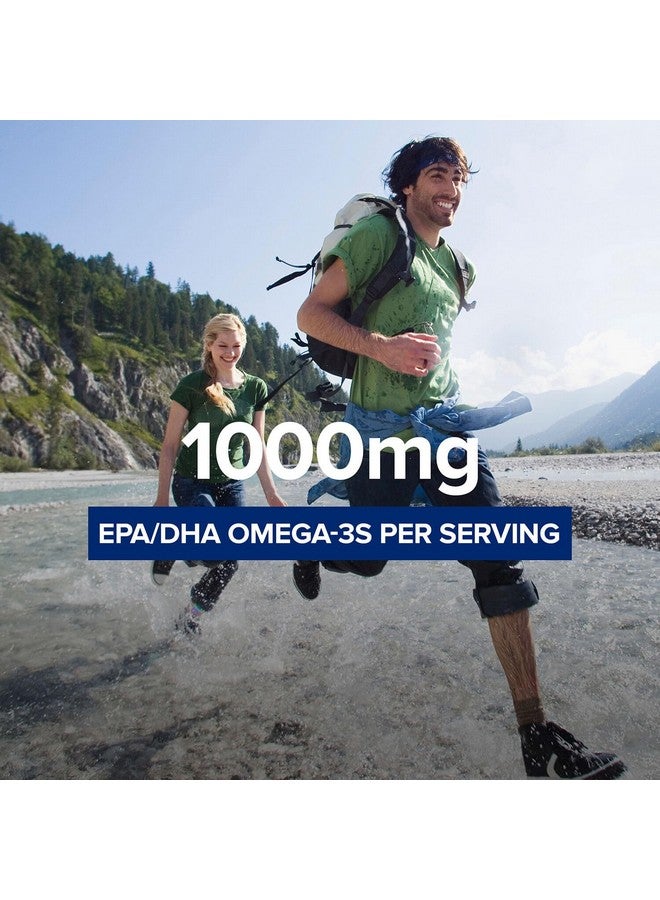 GNC Triple Strength Fish Oil Omega 3 Supplement, 1000mg EPA and DHA, Supports Heart, Brain, Skin, Eye and Joint Health, Burpless, Ultra Concentrated, High Potency, Wild Caught, 120 Softgels - Image 2