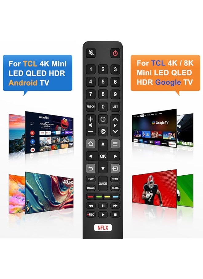 HuHa - LOUTOC Universal Remote Control for TCL Smart TV Replacement for TCL Android/Google TV - Image 1