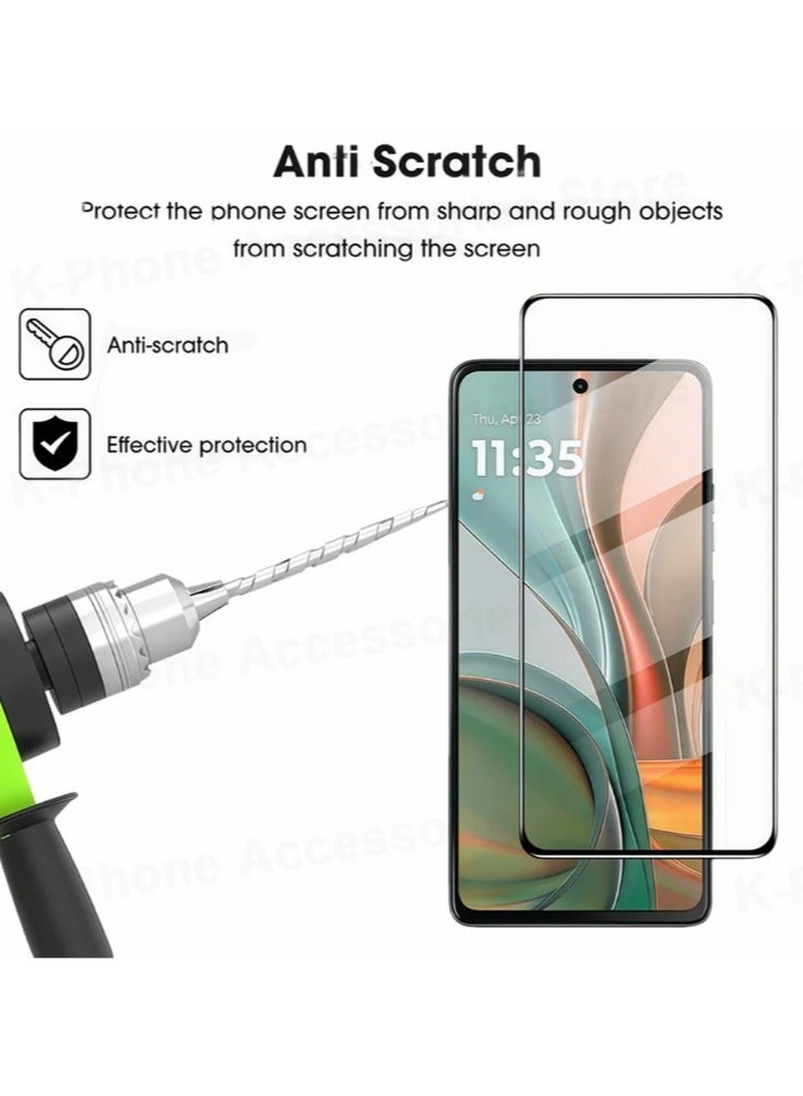 2 Pack Screen Protector for Moto G75,Full Coverage 9H Tempered Glass Film,HD Clear Scratch Resistant,Bubble-Free for Motorola Moto G75 Screen Protector - Image 3