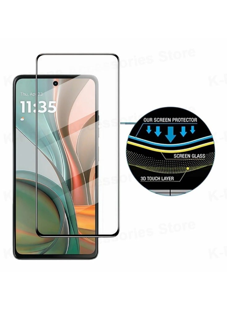 2 Pack Screen Protector for Moto G75,Full Coverage 9H Tempered Glass Film,HD Clear Scratch Resistant,Bubble-Free for Motorola Moto G75 Screen Protector - Image 5