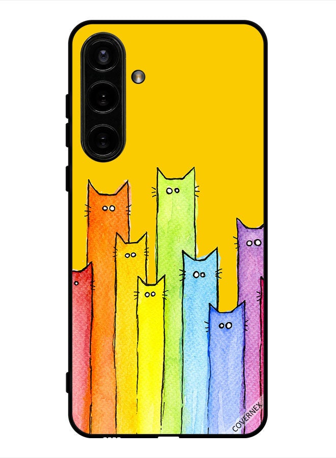 Covernex Protective Case Cover For Samsung Galaxy S24 Cat Puppet Art - Image 1