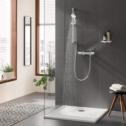 Grohe 26076002 New Tempesta Cosmopolitan 100 2 Spray Shower Rail Set Starlight Chrome - Image 3