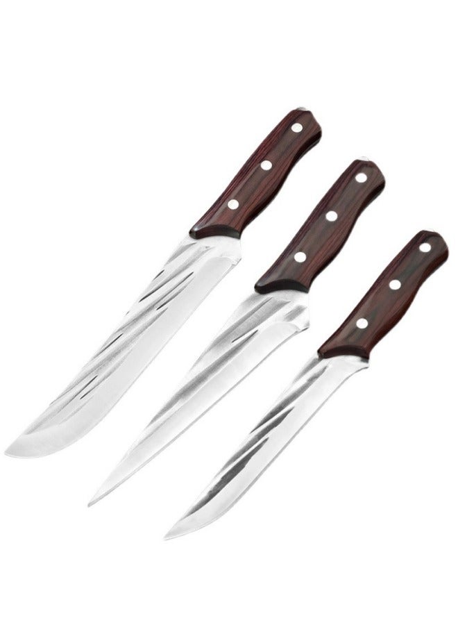 Browning سكين تقطيع العظام المصنوعة من الفولاذ المقاوم للصدأ وسكين الجزار وسكين الطاهي وسكين تقطيع لحوم الأبقار والأغنام - Image 3