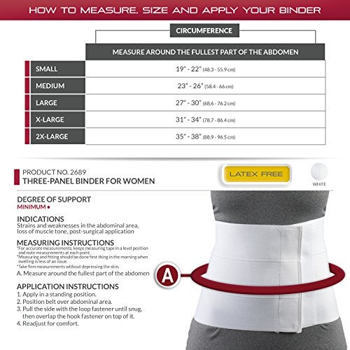 OTC Abdominal Binder for Women, Three-Panel Body, 9-Inch Elastic - Image 2