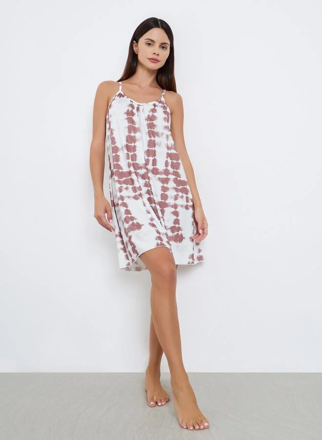 Styli Tie-Dye Slip Dress