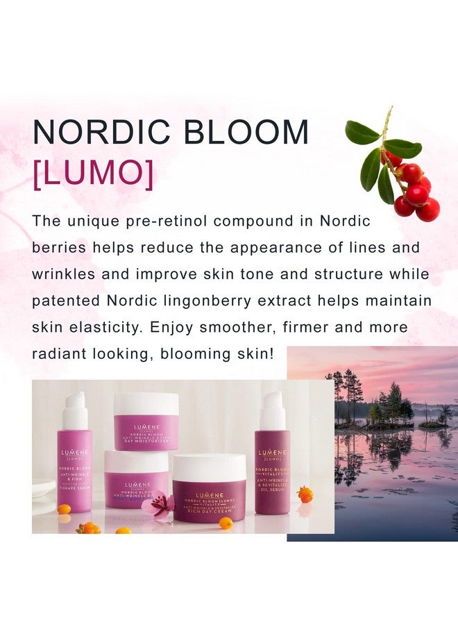 Lumene Nordic Bloom [Lumo] Anti-Wrinkle & Firm Day Moisturizer - Anti Aging Cream for Visibly Firm, Radiant & Smooth Skin - Formulated with Pre-Retinol Complex + Lingonberry Extract (1.7 oz) - Image 5