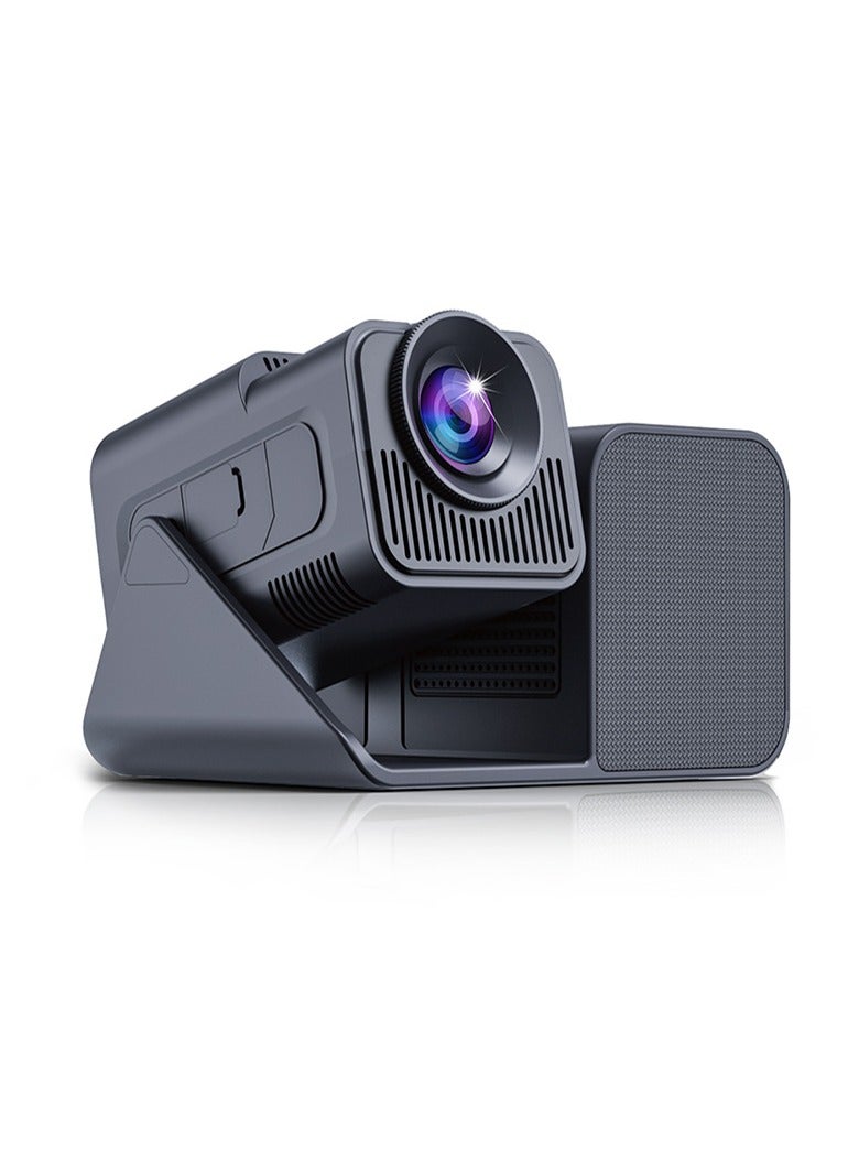 Smartbarry 2025 new HT36KTV multifunctional karaoke projector with microphone 4K high-definition screen HY360 projector Featuring a resolution of 1280 × 720 and a brightness of 200 lumens - Image 1