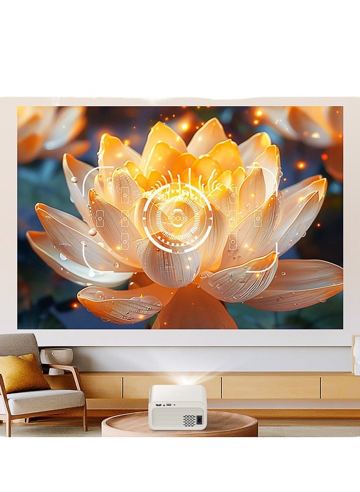 Smartbarry 2025 new HT36KTV multifunctional karaoke projector with microphone 4K high-definition screen HY360 projector Featuring a resolution of 1280 × 720 and a brightness of 200 lumens - Image 5