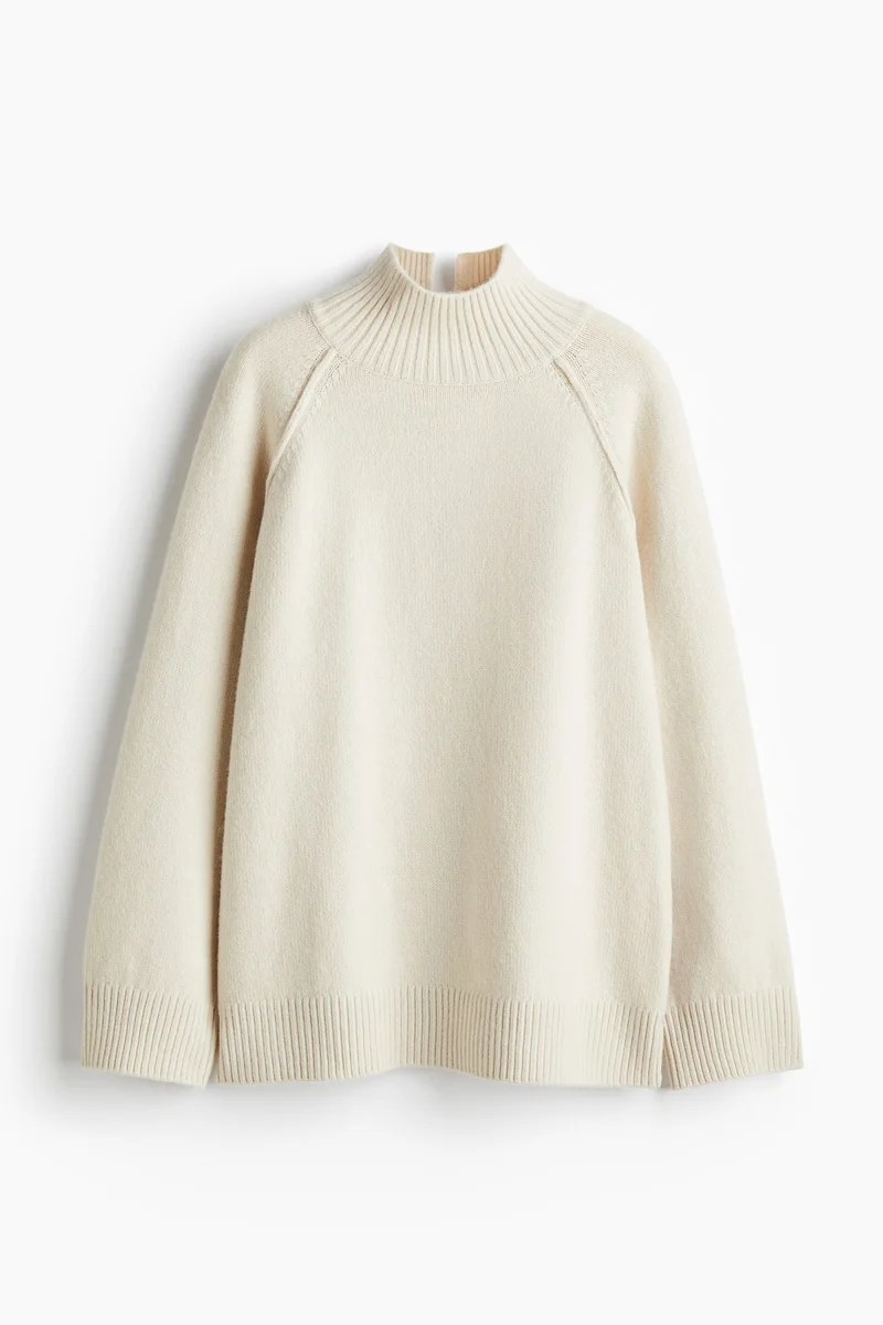 اتش اند ام كنزة بقبة عالية وقصّة فضفاضة