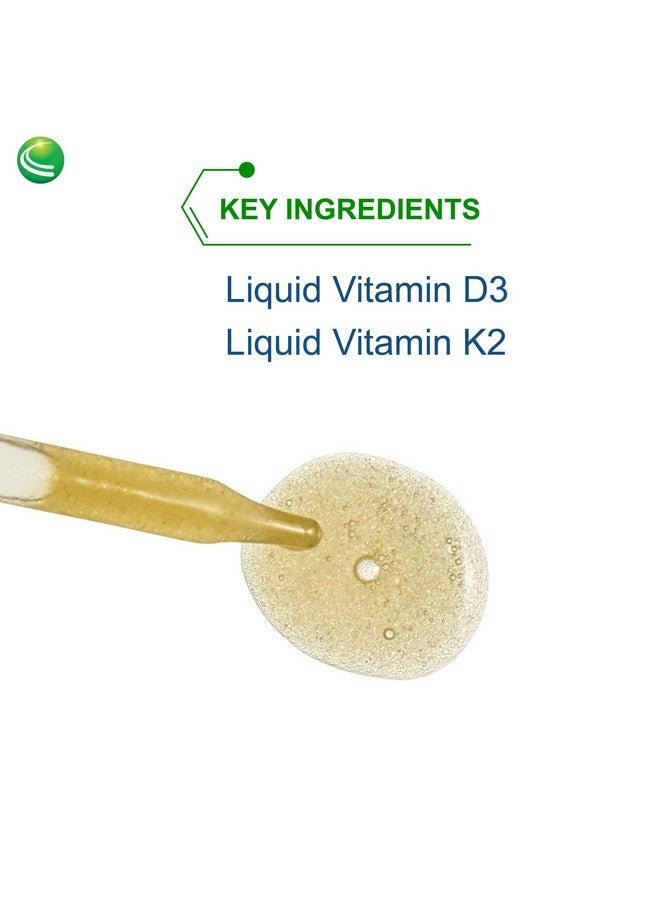 Nutra Biogenesis Vitamin D3/K2 Emulsion - Liquid Vitamin D Drops with MCT Oil, D3 K2 Supplement for Adults and Kids, Sublingual Oil Dropper for Women and Men - 1 Fl Oz Bottle (30 ml) - Image 3