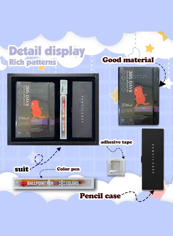 XIANGYU Luxury Stationary Diary Notebook Gift Set With Pen And Pencil Case - Image 2