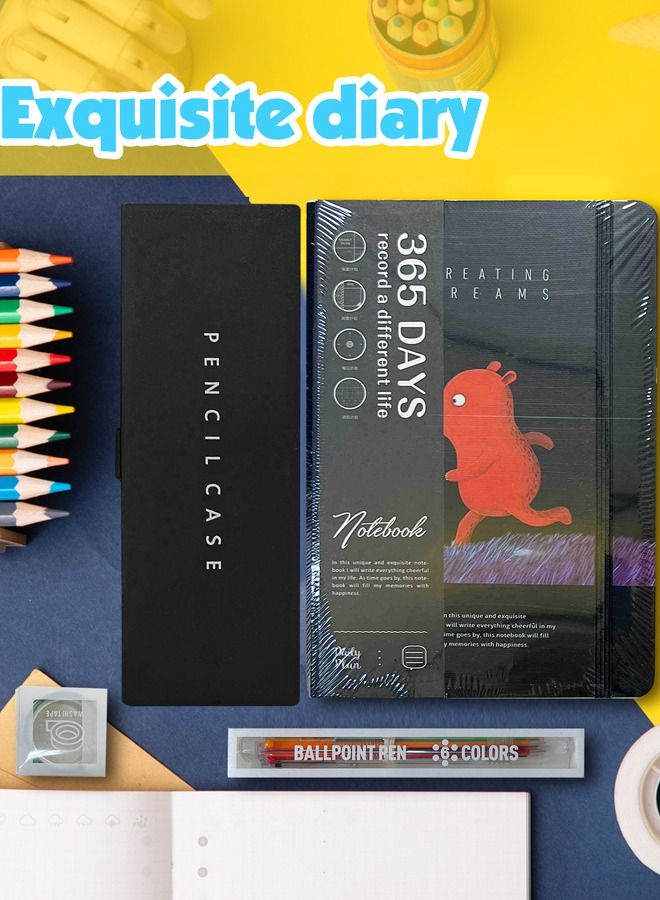 XIANGYU Luxury Stationary Diary Notebook Gift Set With Pen And Pencil Case - Image 3