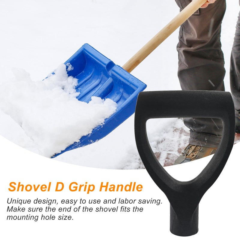 Moicstiy Shovel D Grip Handle, 28mm Inner Diameter Plastic Spade Handle for Digging Raking Tools - Image 5