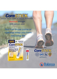 CornStick Maximum Strength Salicylic Acid Solid-Stick Corn and Callus Remover 0.2 Oz  - Image 2