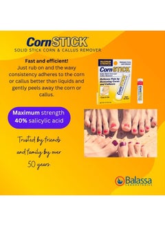 CornStick Maximum Strength Salicylic Acid Solid-Stick Corn and Callus Remover 0.2 Oz  - Image 4