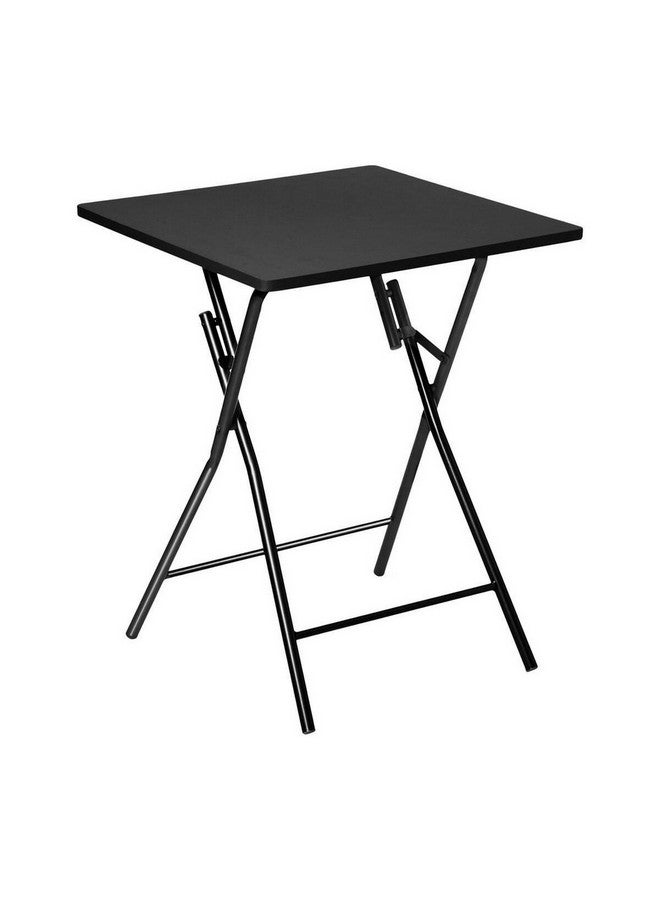 Five Simply Smart 2-Seater MDF and Metal Folding Table Black 76 x 60 x 60 cm 114264A - Image 1