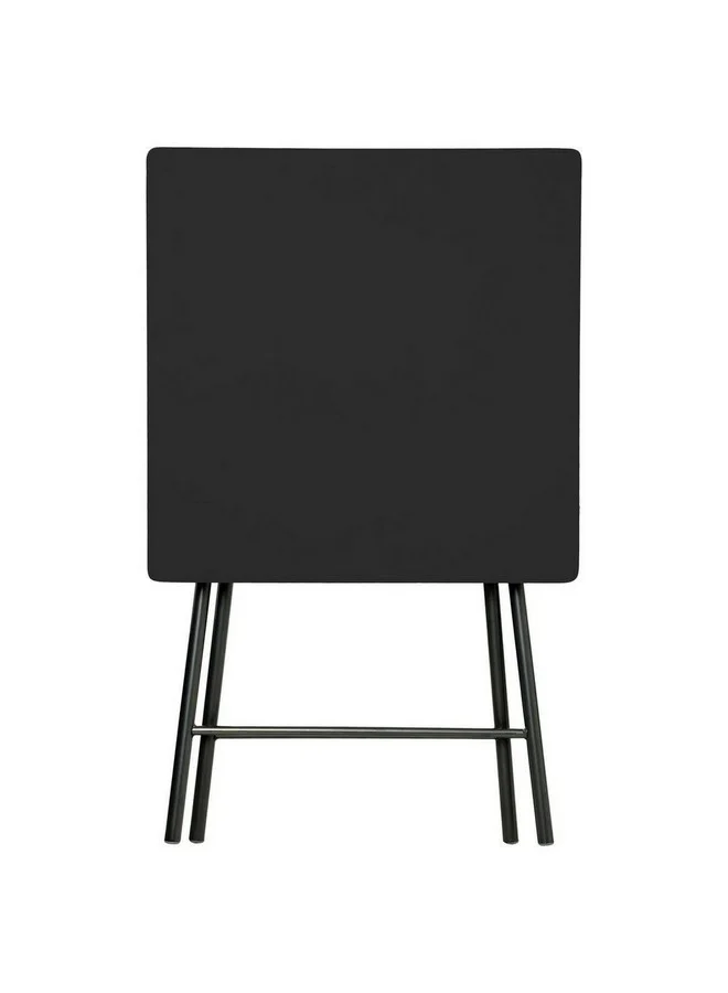 Five Simply Smart 2-Seater MDF and Metal Folding Table Black 76 x 60 x 60 cm 114264A