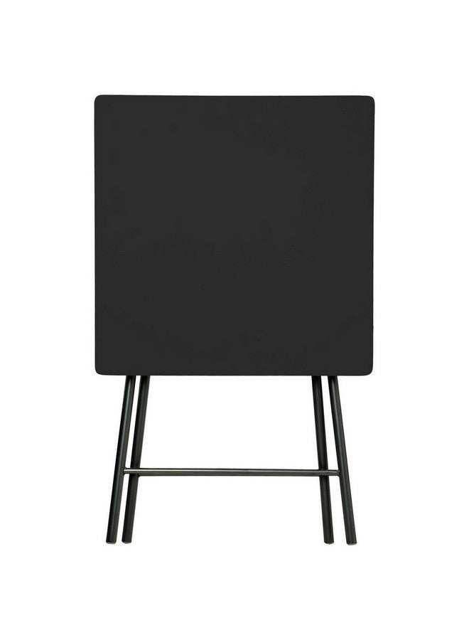 Five Simply Smart 2-Seater MDF and Metal Folding Table Black 76 x 60 x 60 cm 114264A - Image 2