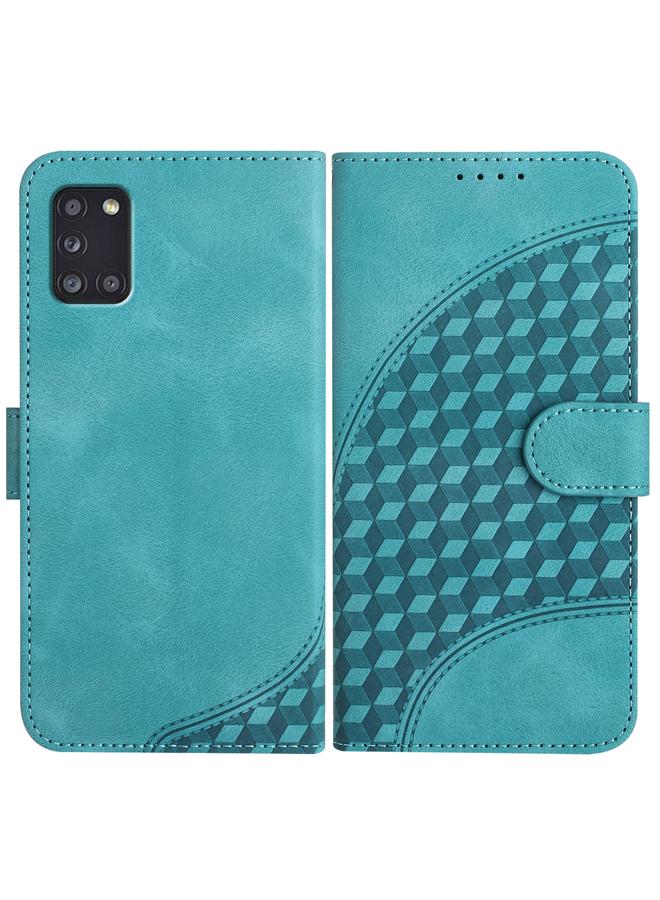 اس-توب جراب لهاتف Samsung Galaxy A31 YX0060 جراب جلدي منقوش عليه رأس فيل مع حبل تعليق - Image 1