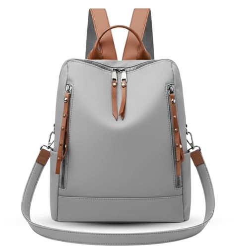 Monarch bizcom impex Fashion Leather Anti Theft Backpack Handbag Shoulder Purse Bag For Girls & Women Daily School,College & Office Use | Zip Pocket (Grey) - Image 1