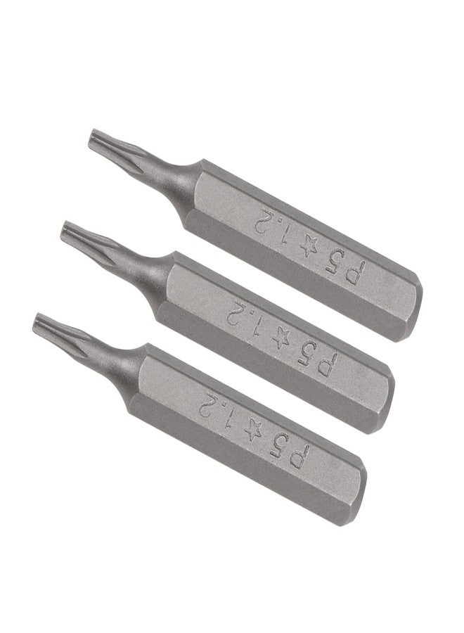 Kozelo 3pcs Star Bit - [1.1 Inch x H5/32 x P5/1.2mm] Hex Shank Torx Screw Driver Batch Head for Socket Screwdriver Handle Use - Image 1