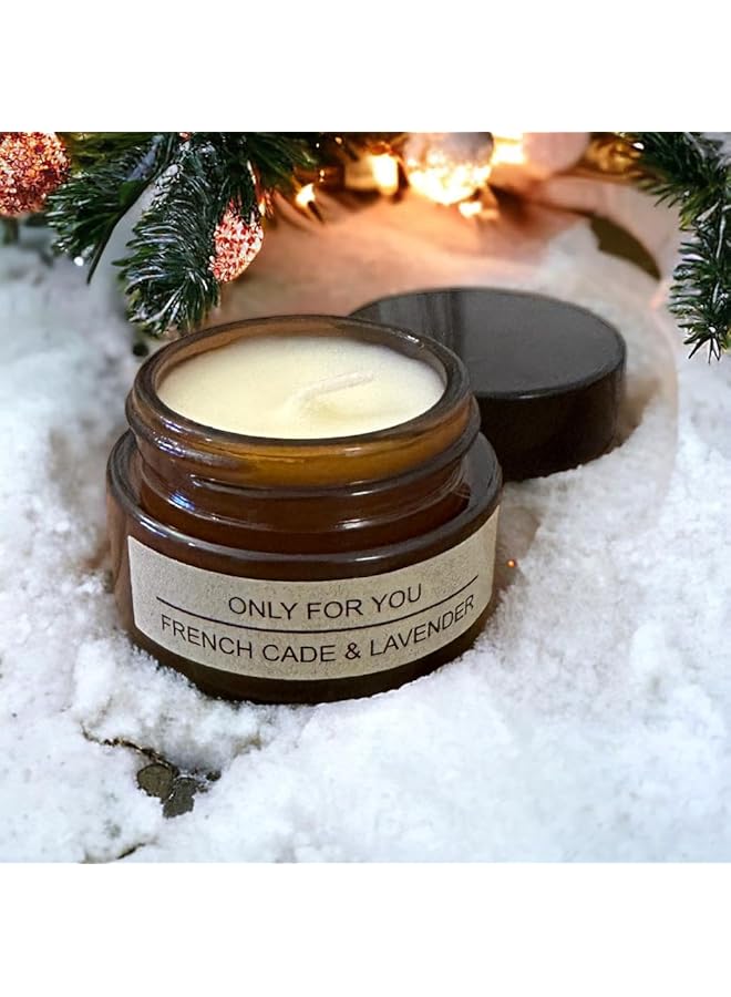 The Bros Aromatherapy Frangrant Embrace Scented Candle Infused with French Cade & Lavender - Image 1