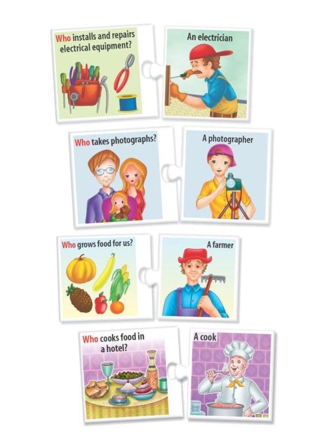 Creative's Let's Find Out-Who | WH Question Series | Self-Correcting Match Ups Game | Who is The Part of What, When, Where, Why, How Series | Learning Educational Puzzles | Game for Ages 4 & Up - Image 4