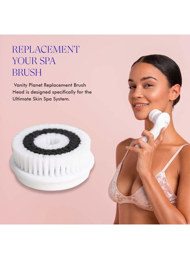 Vanity Planet Brush Head Exfoliating - Ultimate Skin Spa and Glowspin Compatible Quick Drying Bristles - Image 5