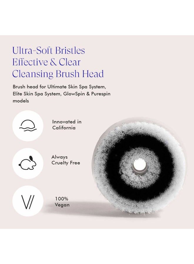 Vanity Planet Brush Head Exfoliating - Ultimate Skin Spa and Glowspin Compatible Quick Drying Bristles - Image 4
