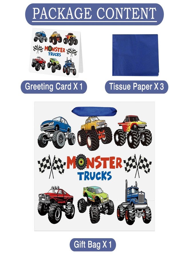 Laidans 13" Large Birthday Gift Bag for Baby Boy Kids - Image 3